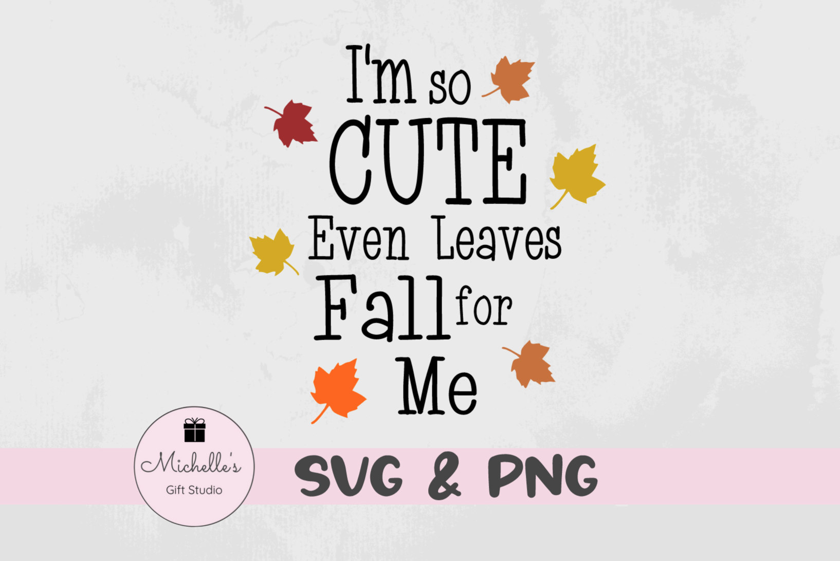 I'm so cute even the leaves fall for me