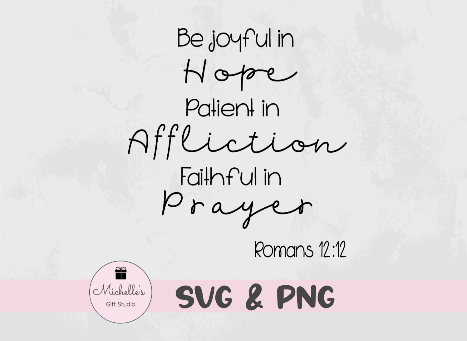 Joyful Patient Faithful in prayerquote