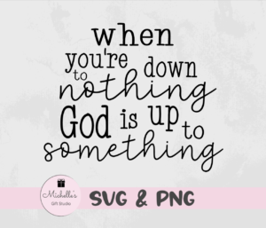 God is up to something