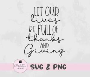 thanks and giving