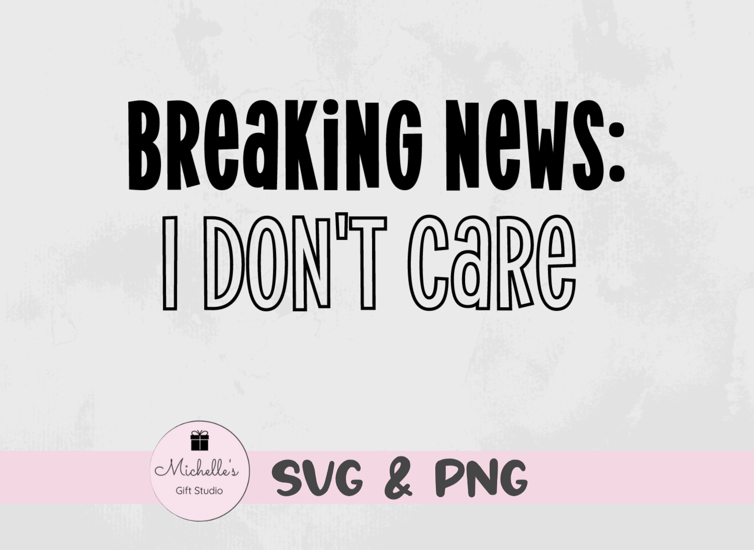 breaking news: I don't care