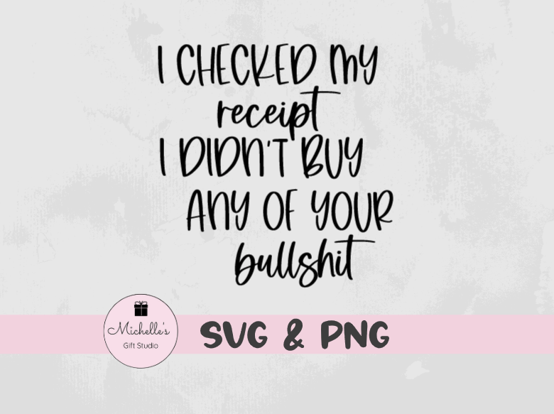 I Didn't Buy Your Bullshit