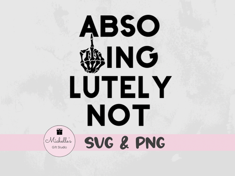 absofuckinglutely not