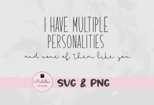 I Have Multiple Personalities And None Of Them Like You