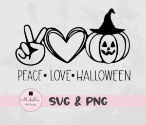 Peace Love Halloween