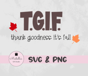thank goodness it's fall